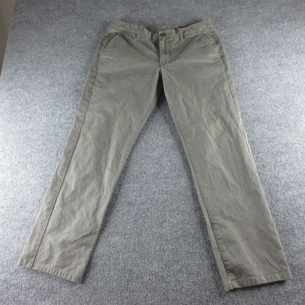 Bonobos Pants Mens 32x29 Green Slim Straight Stretch Chino Flat Front Casual